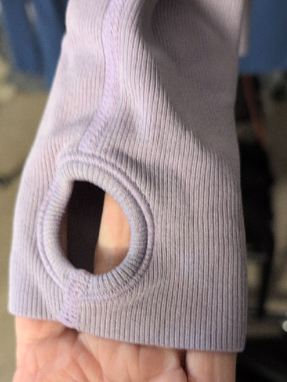 TKEQ - Technical Riding Shirt Long Sleeve Lavender Crewneck Tee - Picture 3 of 5